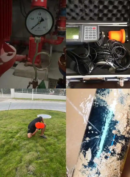 淮北地下室水管漏水检测示意